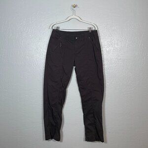 Title Nine Women 10 Gray Big B Ripstop Pants Straight Leg Lightweight Granola